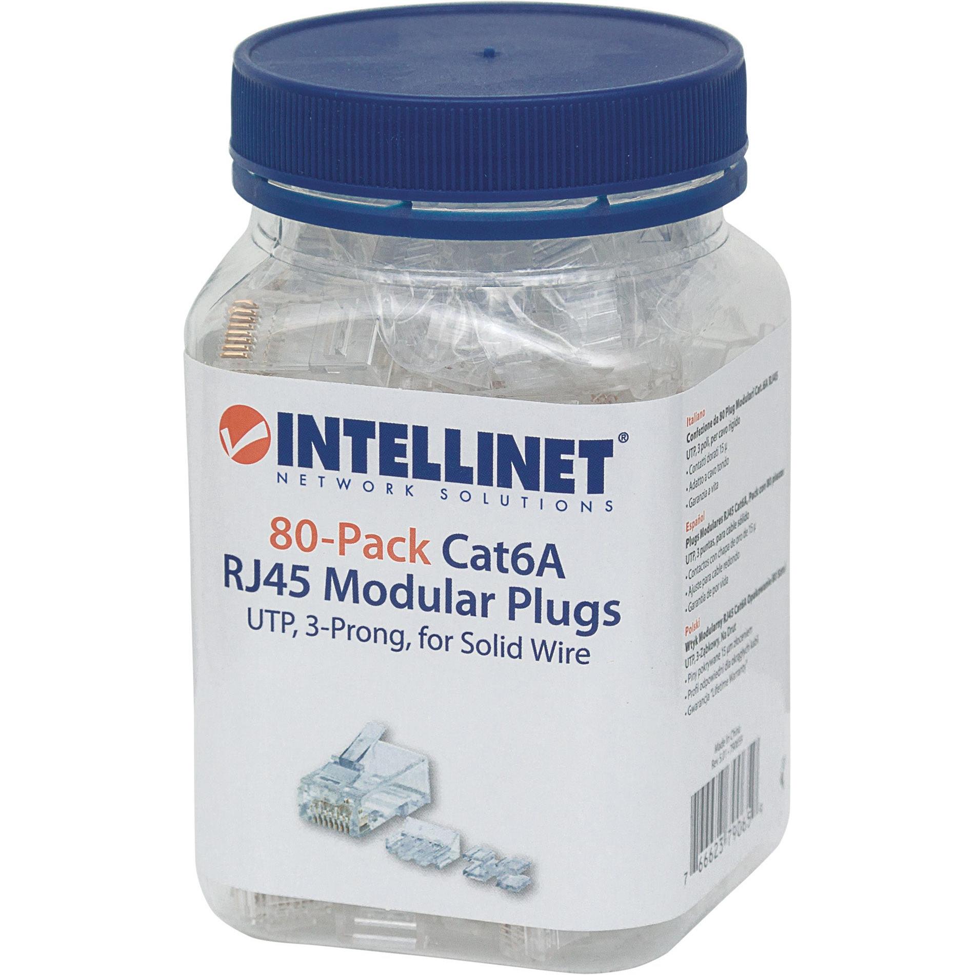 Thumbnail - Intellinet Modularstecker (U/UTP, CAT6a, 0.07 m), Netzwerkkabel