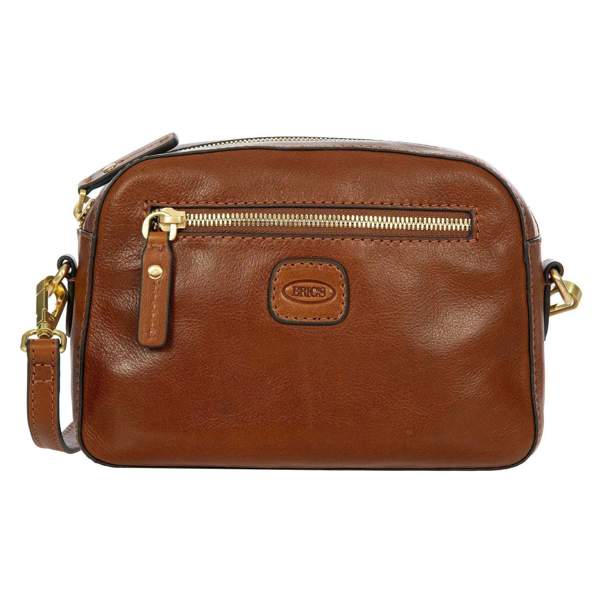 Brics, Damen, Handtasche, Volterra Umhängetasche Leder 21 Cm, Braun