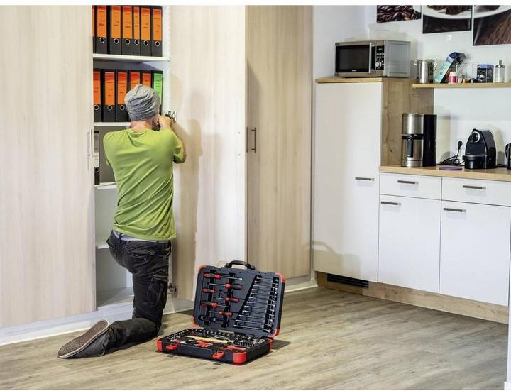 Productafbeelding Vigor Gereedschapskist V4 incl. gereedschap, sleutelmaat 3 - 32 mm, 95 onderdelen (95 onderdelen)