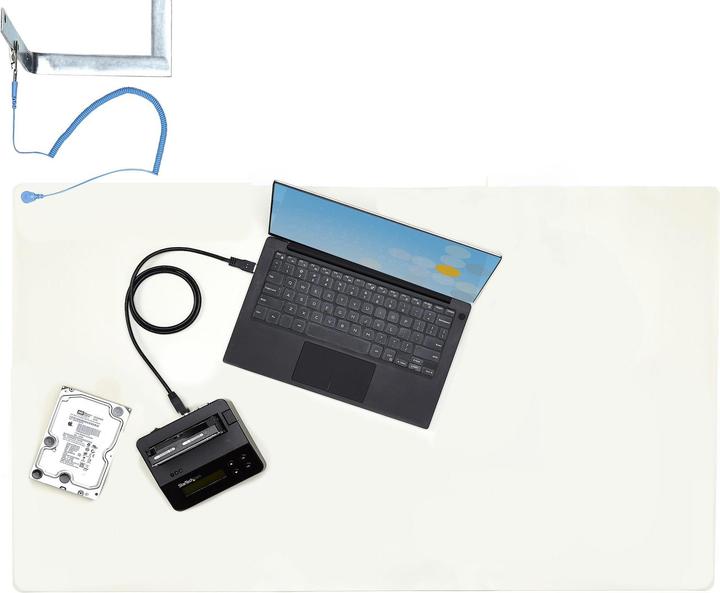 Produktbild StarTech com Anti Static Mat, ESD Mat for Electronics Repair, Anti Static Table/Desk Mat w/Detachabl