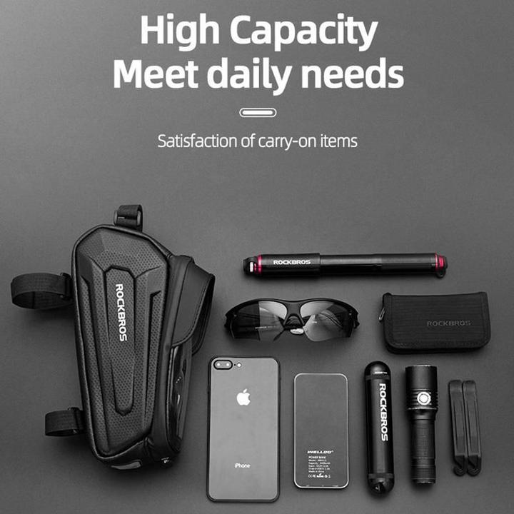 Produktbild Rockbros B68-1 armored bicycle bag for phone 1.5l - black (1.70 l, Rahmentasche)