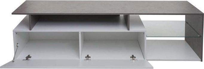Immagine prodotto Mendler Porta TV HWC-L35, legno 47x170x40cm vano portaoggetti, aspetto cemento bianco (47 x 170 x 40 cm)