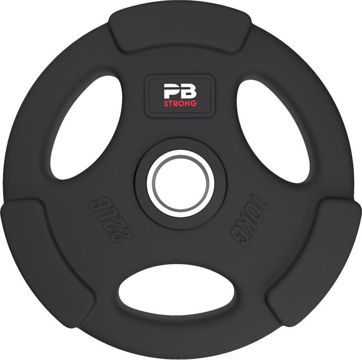 Immagine prodotto Perform Better Piastra di peso a 3 maniglie gommata nera (pz) (1 x 10 kg)