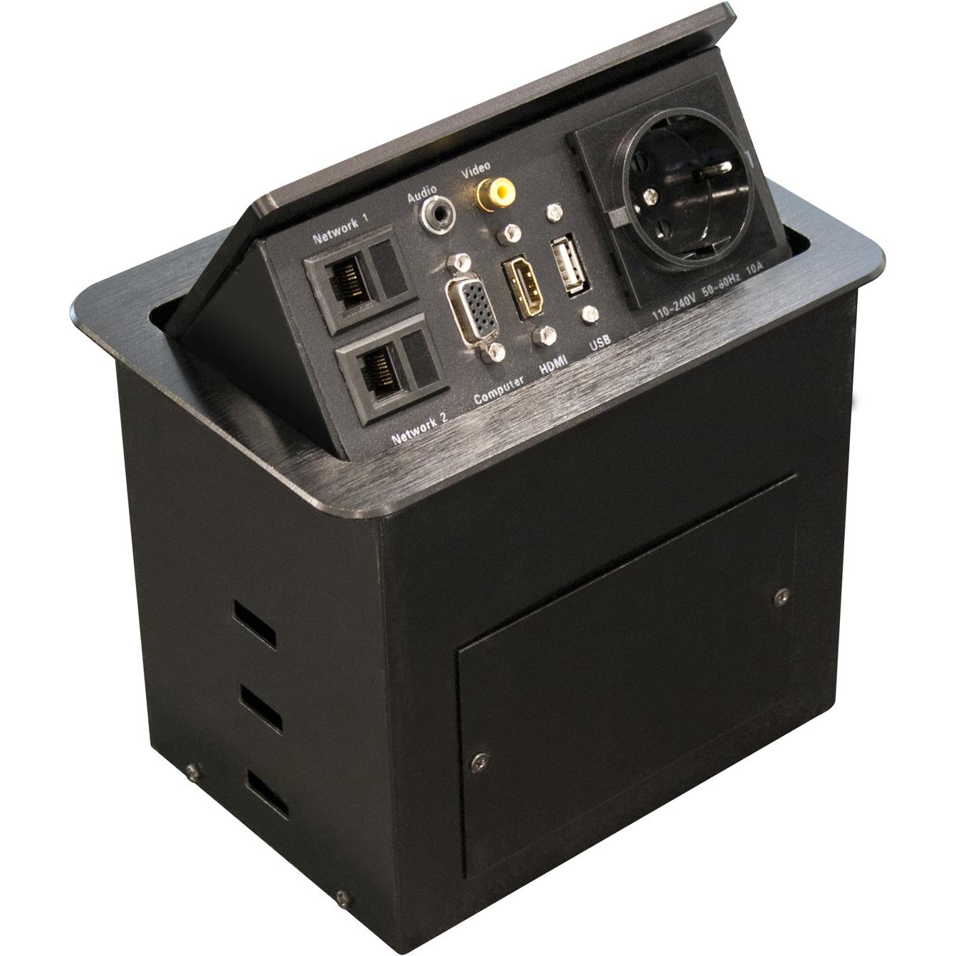 equip, Steckdosenleiste, Tischhalterung (8 x, USB)
