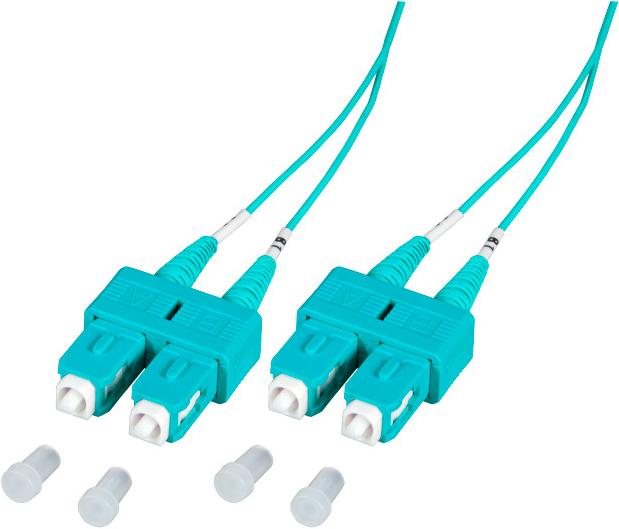 Produktbild EFB Elektronik SC/SC, 50/125µm Aqua (CAT7, 0.50 m)