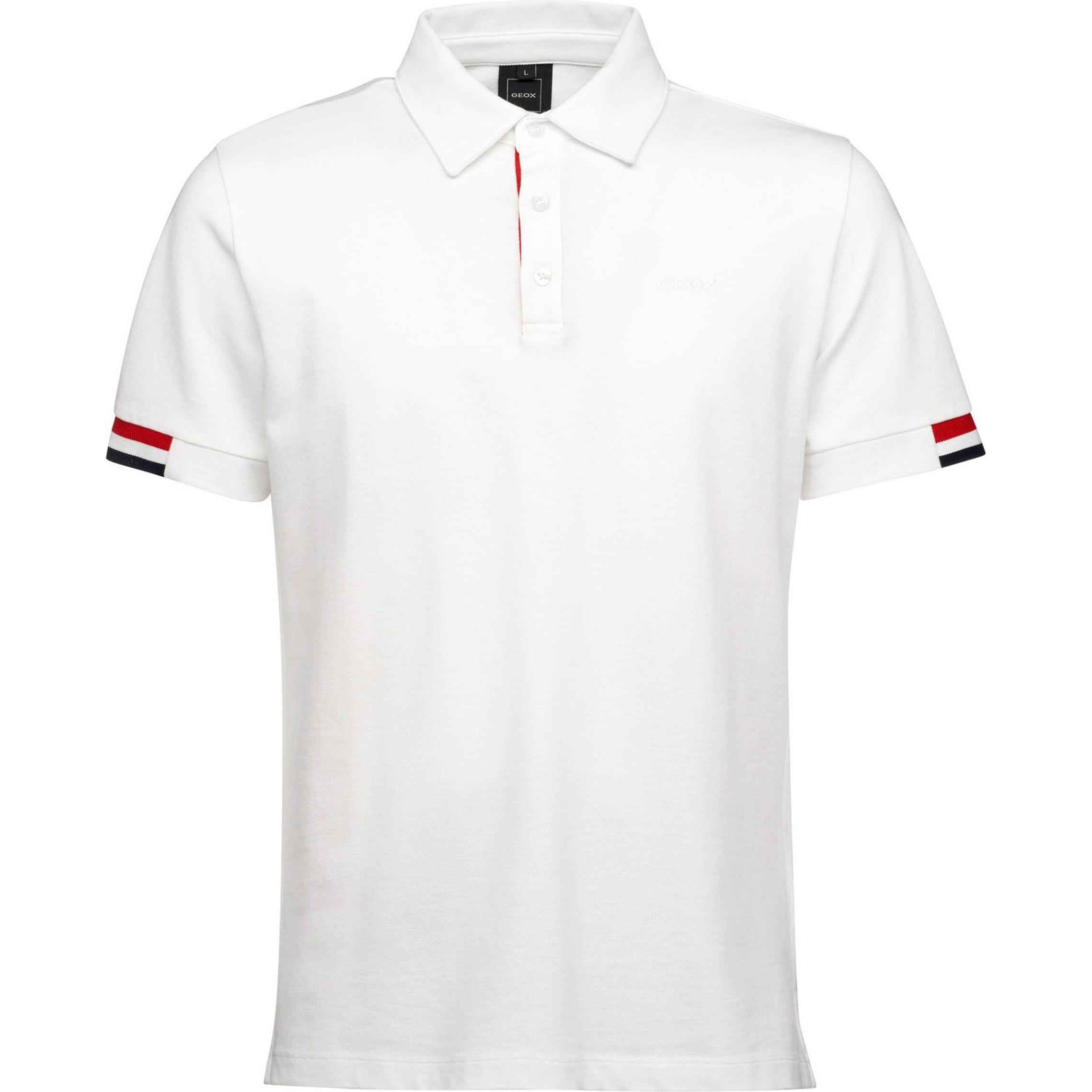 Geox, Herren, Shirt, Polo-Shirt Piquet 2, Weiss, (XL)