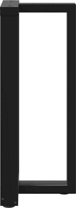 Produktbild VidaXL Bartischbeine T-Form 2 Stk. Schwarz 50x35x(111-112) cm Stahl Tischbein