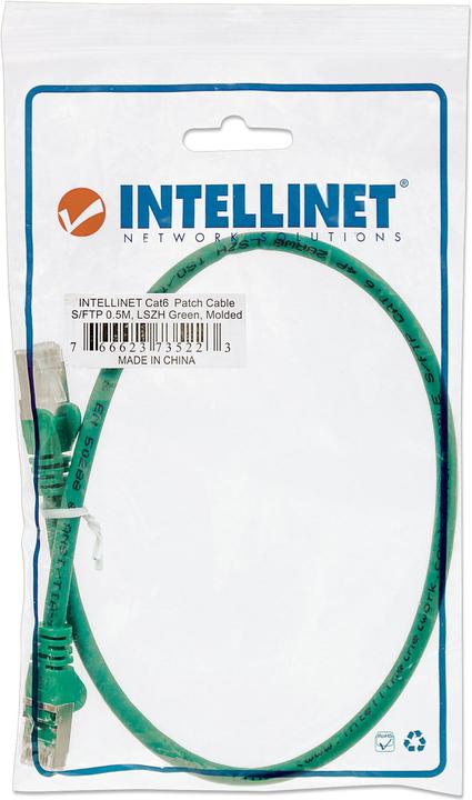 Productafbeelding Intellinet Patchkabel (S/FTP, CAT6, 0.50 m)