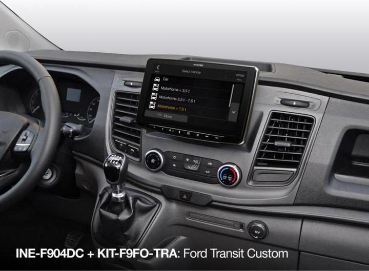 Actual product image Alpine INE-F904DC Halo9 mit LKW- und Reisemobilprofilen, 9-Zoll Display, GPS (9")