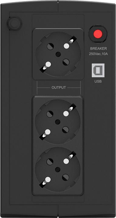 Produktbild Powerwalker USV VI 1000 SB Schuko Line Interacte (1000 VA, 600 W, Line-Interaktiv USV)