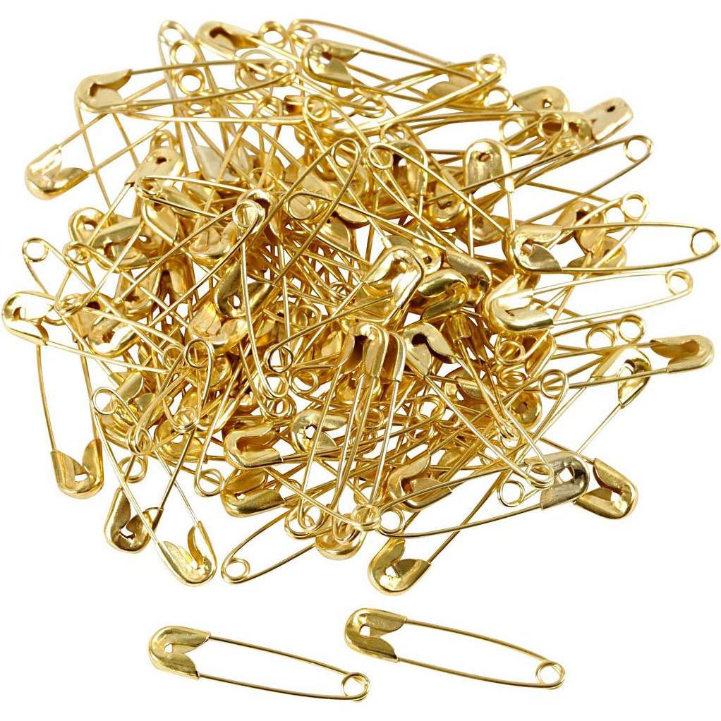Thumbnail - Creativ Company Sicherheitsnadeln Gold, 100 Stk., Nähzubehör, Gold