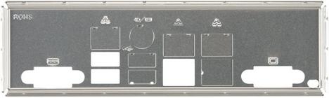 Actual product image Supermicro Server ZUB I/O Shield MCP-260-00042-0N