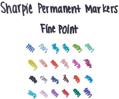 Actual product image Sharpie Permanent brand (Black, Grey, 0.90 mm, 24 x)