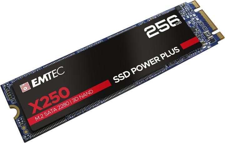 Image du produit Emtec Disque dur SSD X250 256 Go M.2 2280 SATA III (ECSSD256GX250) (256 Go, M.2 2280)