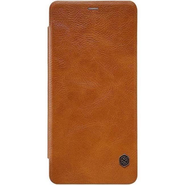 Nillkin Qin Series (Samsung Galaxy A8 (2018)), Smartphone Hülle, Braun