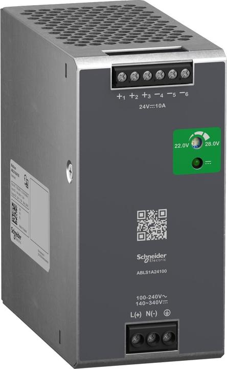 Image du produit Schneider Electric Alimentation, OPTIMUM, 100-240VAC, 24VDC, 10A, 240W, monophasé ABLS1A24100