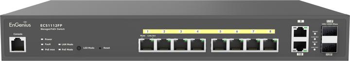 Produktbild EnGenius ECS1112FP 8 port smart Cloud POE 802.3af/at (10 Ports)