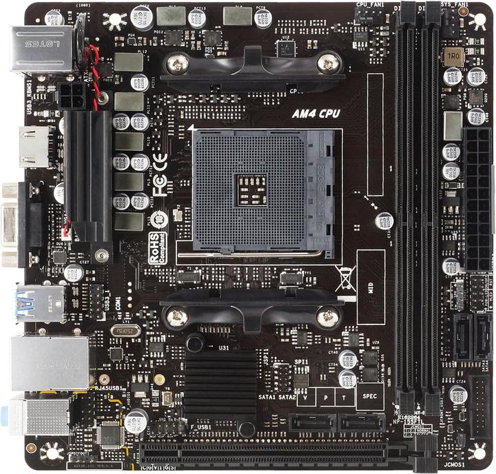 Produktbild Biostar MB X470NH X470,AM4,mITX,DDR4,VGA,AMD (AM4, AMD X470, Mini-ITX)