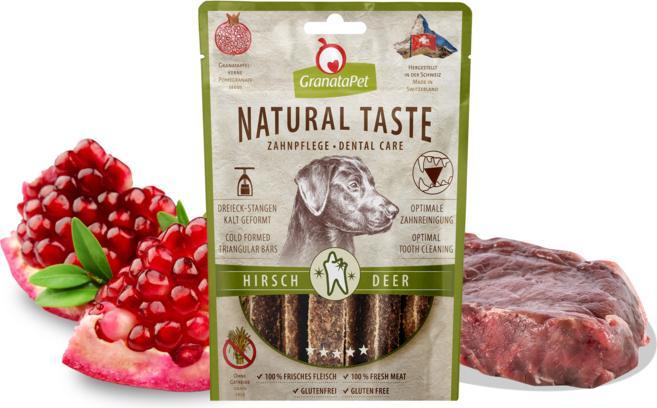 Produktbild Granatapet Natural Taste Dental Care Hirsch (Adult, 70 g)