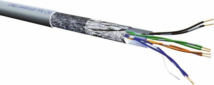 Actual product image Roline S/FTP cable cat. 5e, stranded wire 300m (S/FTP, SFTP, CAT5e, 300 m)