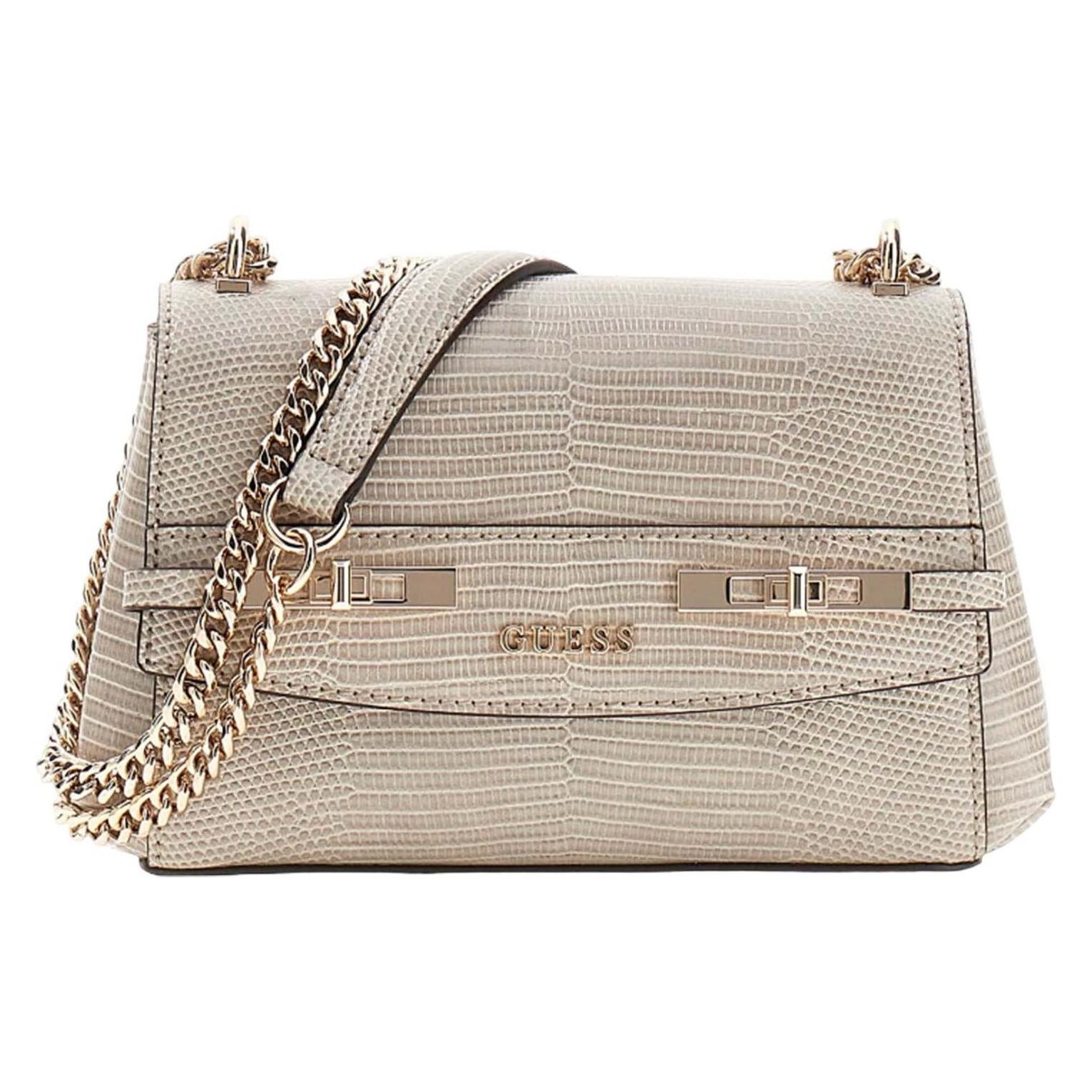 Guess, Damen, Handtasche, Melinda Mini Convertible Xbody Flap Bag, Grau