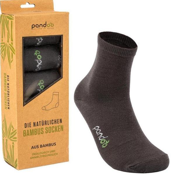 Pandoo Bambus-Socken klassisch, 6 Stück, 35-38, grau (6er Pack, 35 - 38)