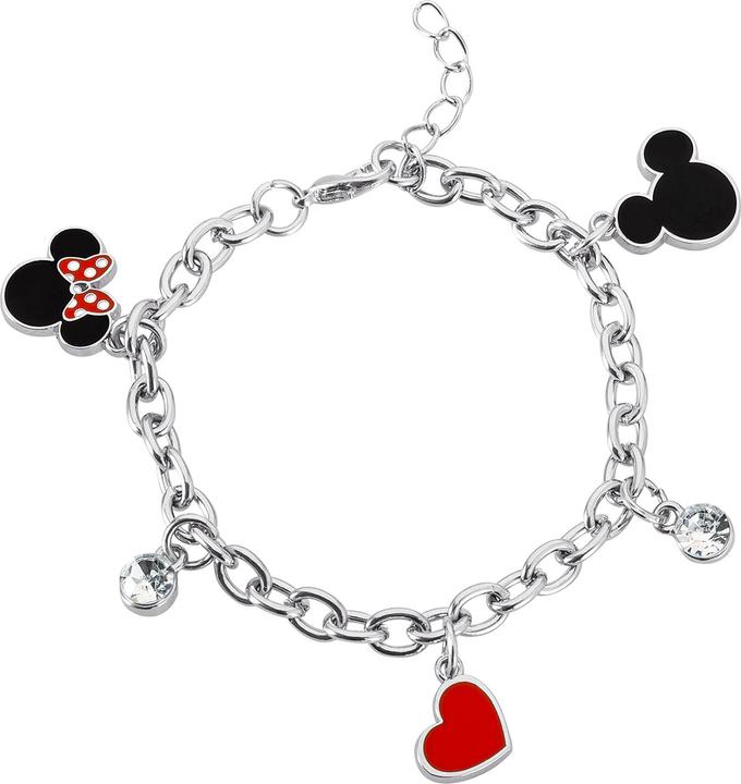 Immagine prodotto Disney Bracciale Mickey e Minnie Mouse (Argento)