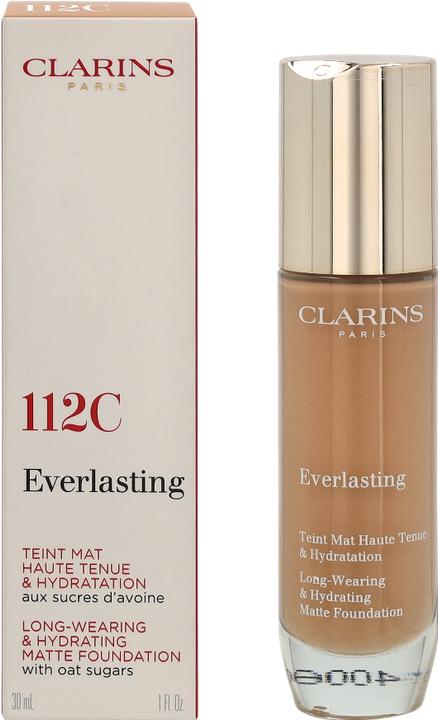 Actual product image Clarins Everlasting Foundation No.112C Amber (112C Amber)