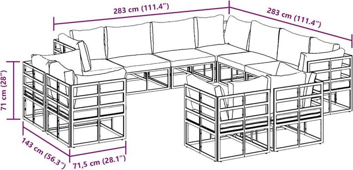 Produktbild vidaXL Ahmad