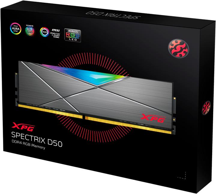 Produktbild Adata DDR4 PC 3200 CL16 XPG Spectrix Dual Box (2 x 8GB, 3200 MHz, DDR4-RAM, DIMM)