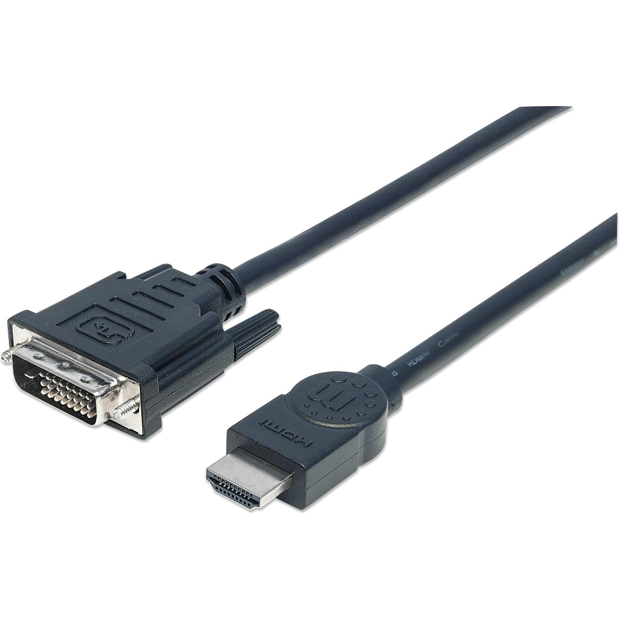 Manhattan HDMI (Typ A) — DVI (3 m, HDMI, DVI), Video Kabel