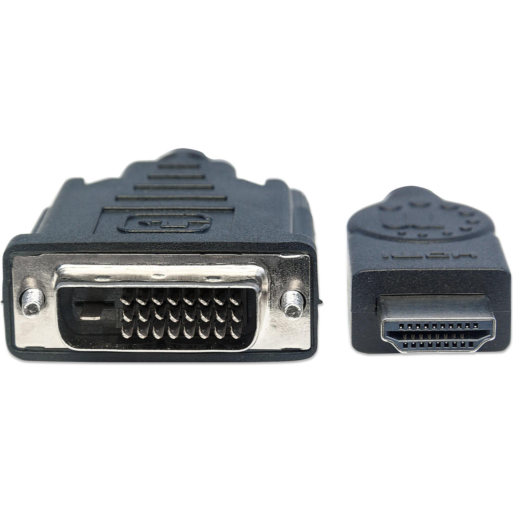 Thumbnail - Manhattan HDMI (Typ A) — DVI (3 m, HDMI, DVI), Video Kabel