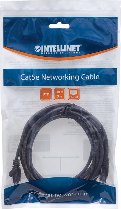 Produktbild Intellinet Patchkabel U/UTP Hebelschutz schw (U/UTP, CAT5e, 3 m)