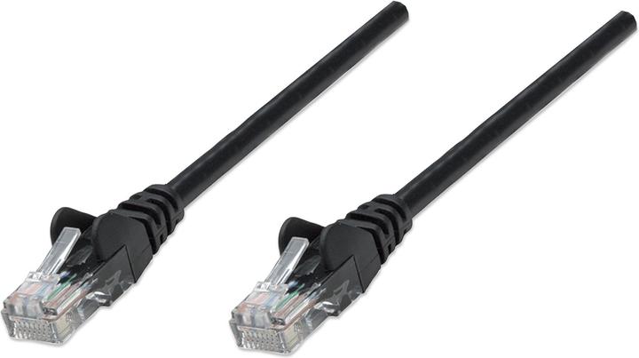 Actual product image Intellinet Patch cable U/UTP Lever protection black (U/UTP, CAT5e, 5 m)