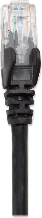 Actual product image Intellinet Patch cable U/UTP Lever protection black (U/UTP, CAT5e, 7.50 m)