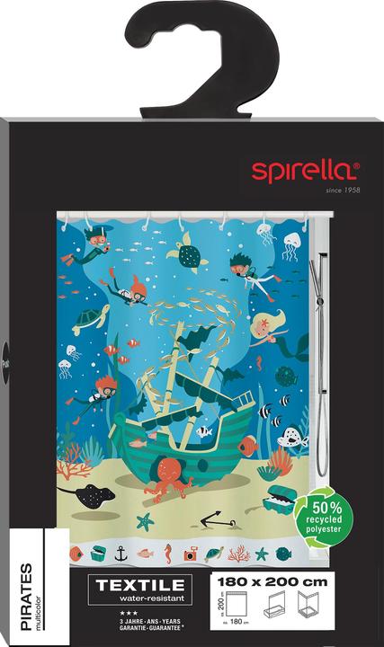 Actual product image spirella Pirates (180 x 200 cm)