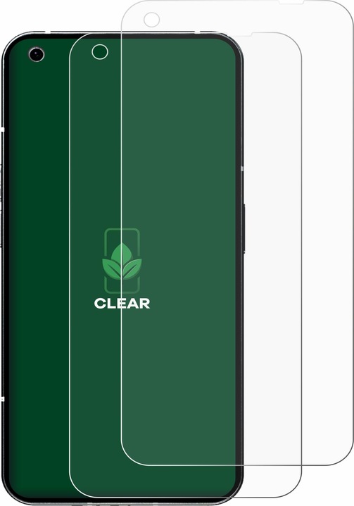 Actual product image ScreenLeaf Protective film sustainable screen protector screen protector film clear transparent (2 Piece, Nothing Phone (1))