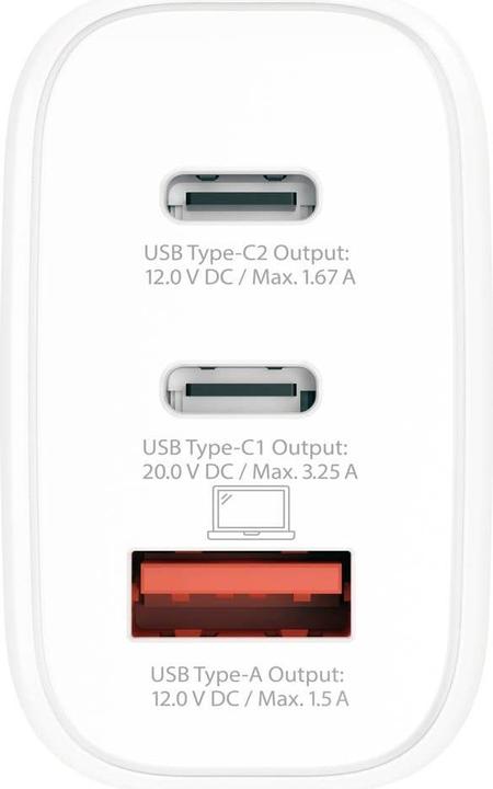 Image du produit Skross Chargeur de puissance 65W GaN UK (65 W, 3 ports)