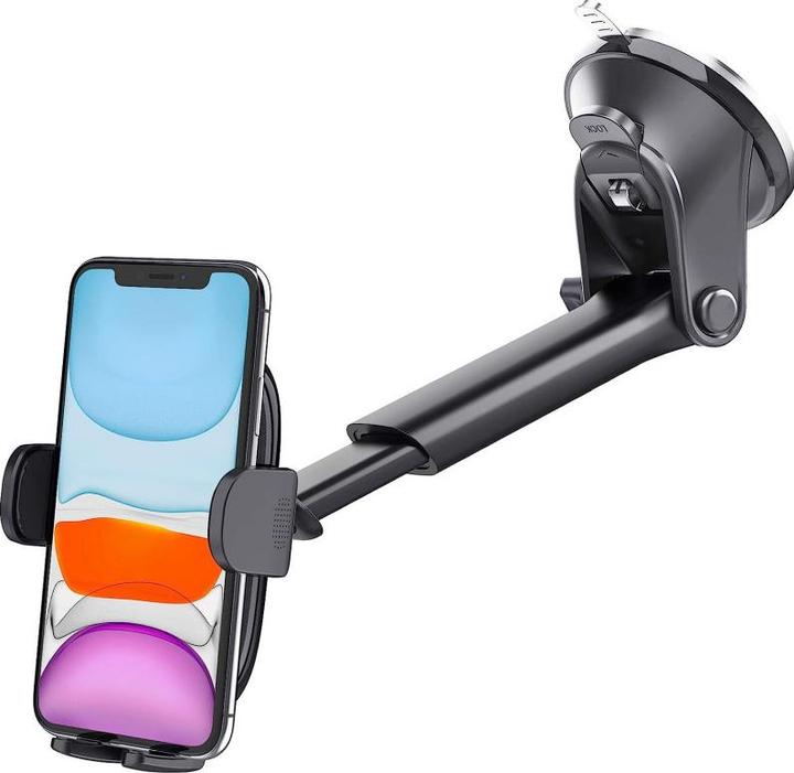 Image du produit Jaym Support voiture pour smartphone avec bras télescopique et fixation par ventouse