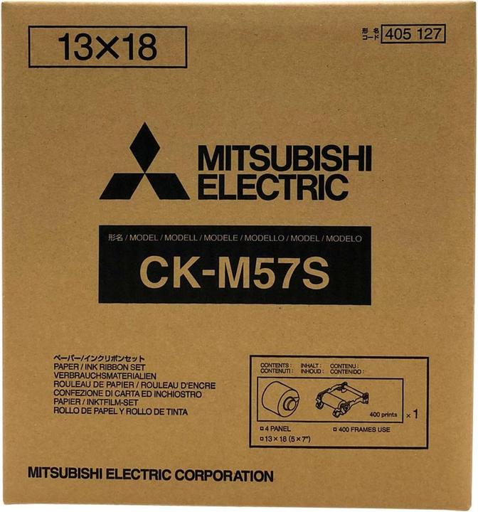 Produktbild Mitsubishi Papier CK M57S 9x13/13x18cm (800/400 Blatt) (750 Stk.)