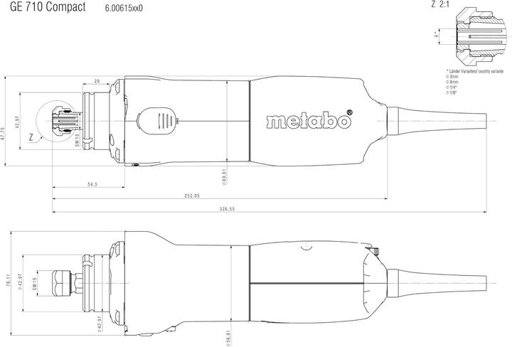 Produktbild Metabo GE 710 Compact (Geradschleifer, 710 W)
