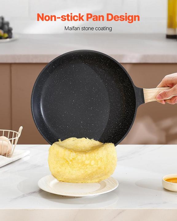 Immagine prodotto Vevor Topf- und Pfannenset (Set di pentole e padelle da cucina, Acciaio inossidabile, Alluminio)