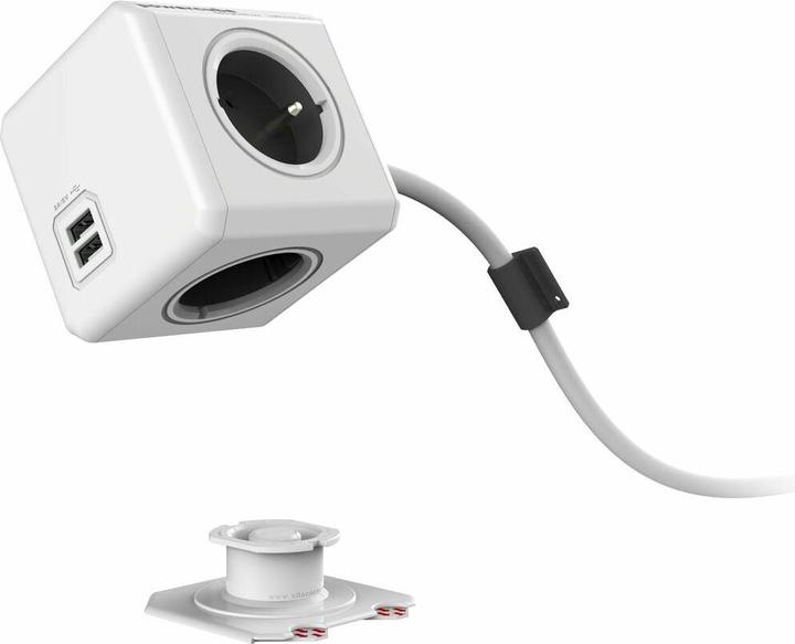 Actual product image Allocacoc PowerCube Extended USB E(FR) (4 x, CEE 7/5, 1.50 m)