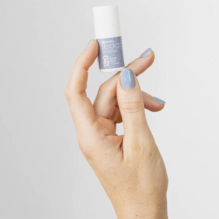 Immagine prodotto Alessandro ALESSAN Striplac UV Colour Poe Blu 6.5ml (120 Poetic Blues Shimmer, Vernice UV gel)