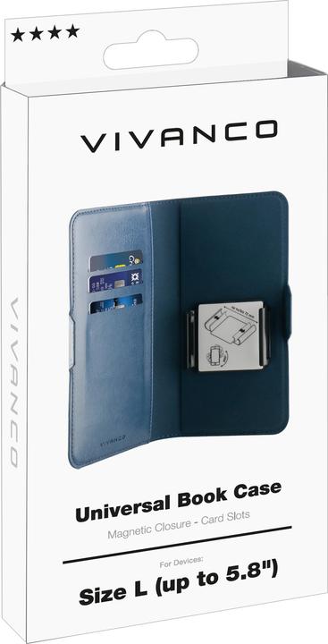 Immagine prodotto Vivanco Custodia universale per libri, taglia L, blu