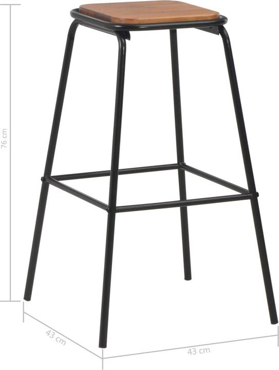 Actual product image vidaXL Barhocker