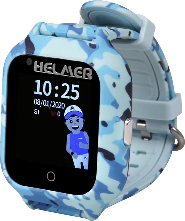 Actual product image Smart touch watch with GPS locator and camera - LK 710 4G modrÃ© for kids