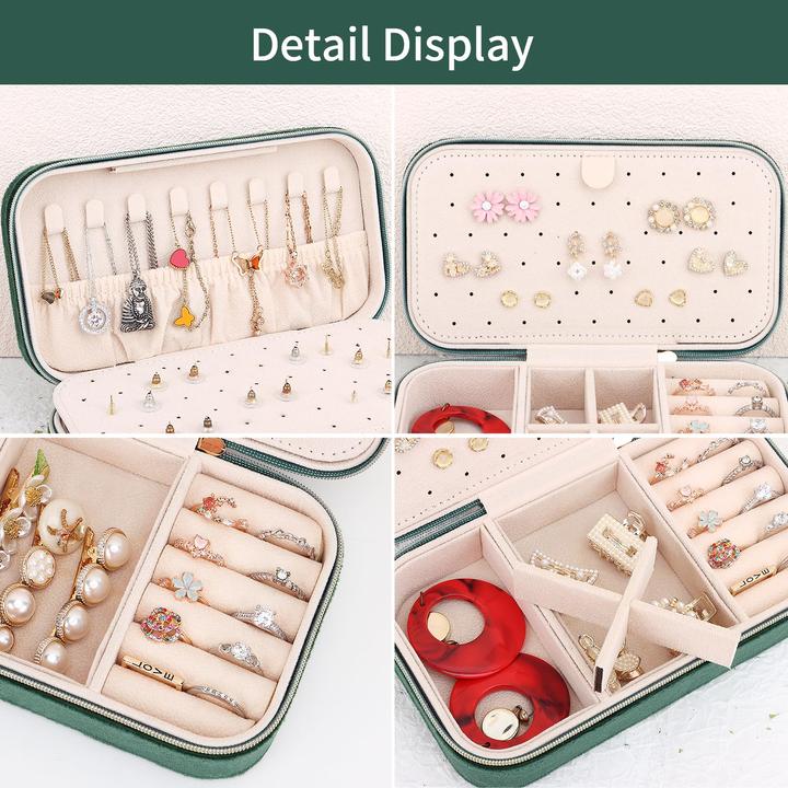 Produktbild Only-Bags.Store Kleine Reiseschmuckschatulle Samt