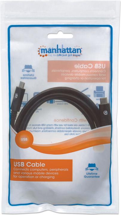 Image du produit Manhattan Câble USB 3.1 Type C Gen1 (2 m, USB 3.2 Gen 1, 60 W)