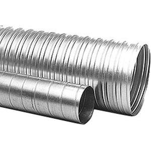 Lindab, Belüftungssystem, Rør SR 250 i galvaniseret plade. Laengde 2 m. Pladetykkelse 0,5 mm.